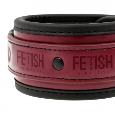 Manette in Pelle Vegana Rosse Fetish Submissive 7