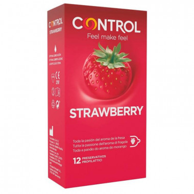 Control Strawberry Preservativi alla Fragola 12 pezzi 1