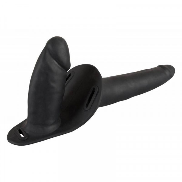 Double Strap On Doppio Dildo per Piacere Lesbico 19 cm